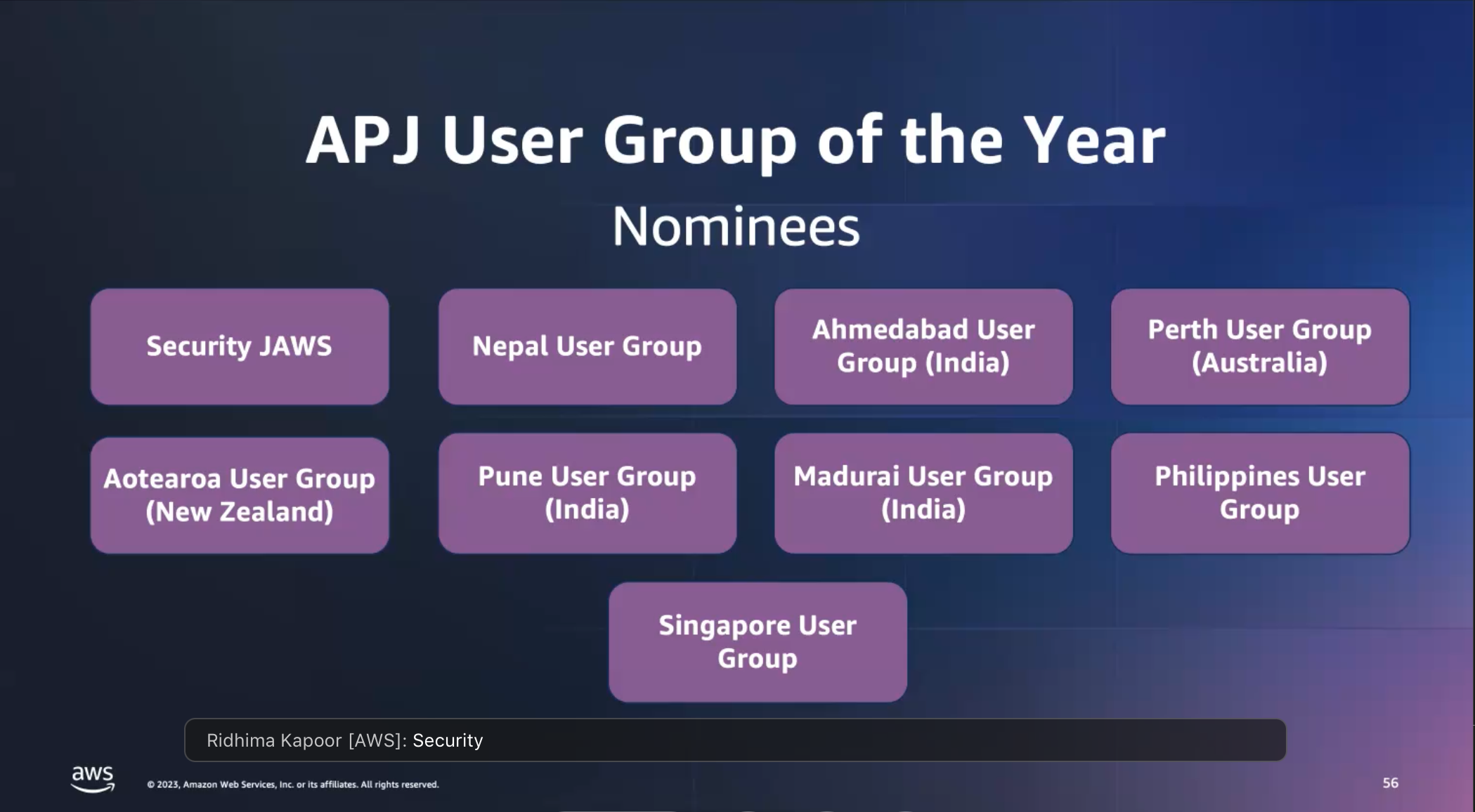 Cover Image for We've been nominated for AWS APJ User Group of the Year!